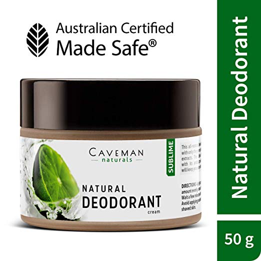 Caveman Naturals Deodorant | India's 1st Made Safe Certified 100% Natural Deodorant, 50g (Sublime)