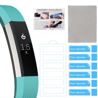 Fitbit Alta Screen Protector (12 Packs), CAVN Premium Film Nano Soft Explosion-proof Screen Protector for Fitbit Alta with Lifetime Replacement Warranty