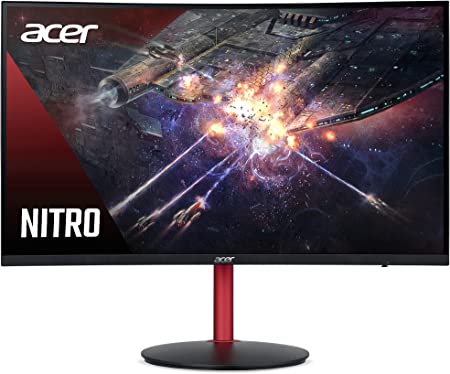 Acer Nitro XZ272U Pbmiiphx 27" 1500R Curved Zero-Frame WQHD (2560 x 1440) Gaming Monitor | AMD FreeSync | Up to 165Hz | 4ms (G to G) | HDR 400 | 95% sRGB (1 x Display Port & 2 x HDMI 2.0 Ports)