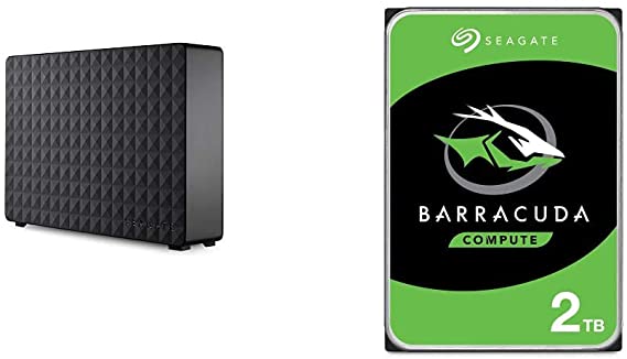 Seagate Expansion Desktop 4TB External Hard Drive HDD & Barracuda 2TB Internal Hard Drive HDD – 3.5 Inch SATA 6Gb/s 7200 RPM 256MB Cache 3.5-Inch – Frustration Free Packaging (ST2000DM008)