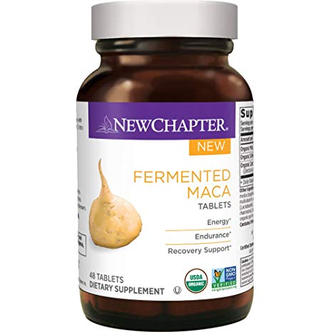 New Chapter Organic Maca Supplement - Fermented Maca Tablet for Energy   Endurance   Recovery Support - 48 ct