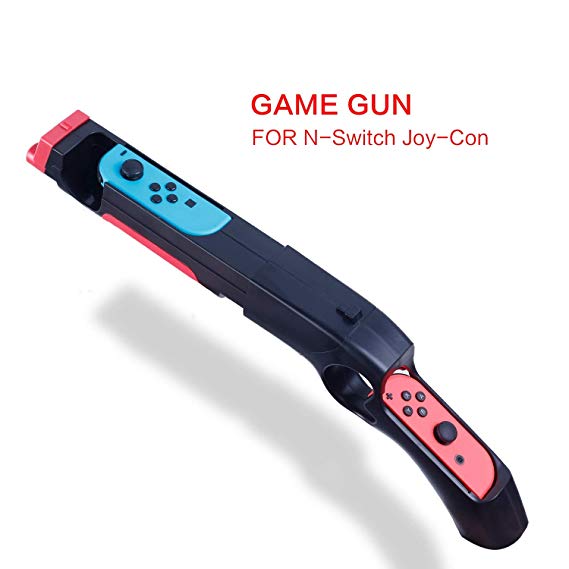 HEATFUN Game Gun Controller Compatible with Nintendo Switch Shooting Games Wolfenstein 2: The New Colossus, Big Buck Hunter Arcade - Nintendo Switch and Other Shooting Games - 1 Pack
