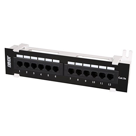 Dshot®12 Port UTP 10 inch Cat5e network Wall Mount Surface Patch Panel