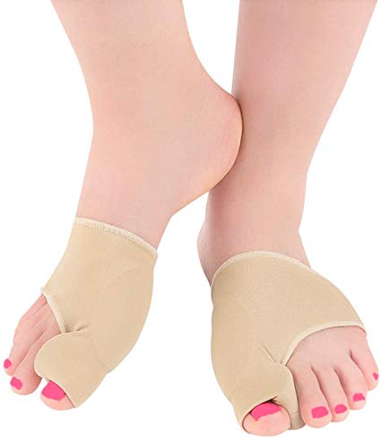 RiptGear Bunion Corrector Orthopedic Bunion Splint Pads for Women and Men (Pair) - Treat Pain in Hallux Valgus, Big Toe Joint, Hammer Toe, Toe Separators Spacers Straighteners Bunion Sleeves (Small)