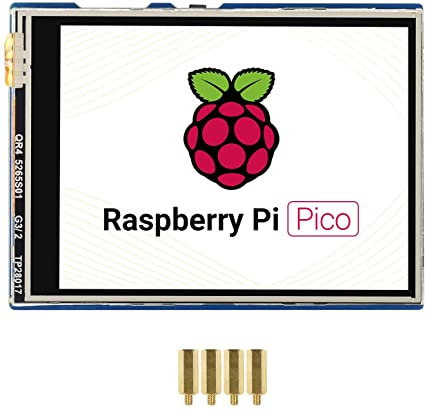 2.8 inch Touch Display Module for Raspberry Pi Pico, 2.8" SPI IPS LCD, 320×240 Touch Screen, 262K Colors, Resistive Touch Controller XPT2046, ST7789 Driver, Clear and Colorful Displaying Effect