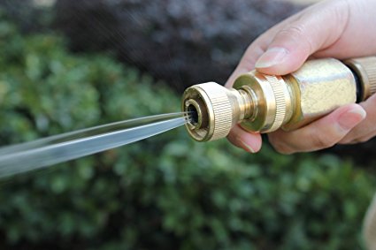 A2003 High Pressure Leak Free Heavy Duty Solid Brass Super Power Nozzle High Perfect for Car Wash, Power Cleaning, Lawn & Garden Watering