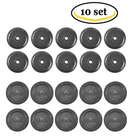 Ansblue Seat Belt Stop Button, Prevent Belt Buckle From Sliding Down the Belt | Removable without Welding 10SET - Black