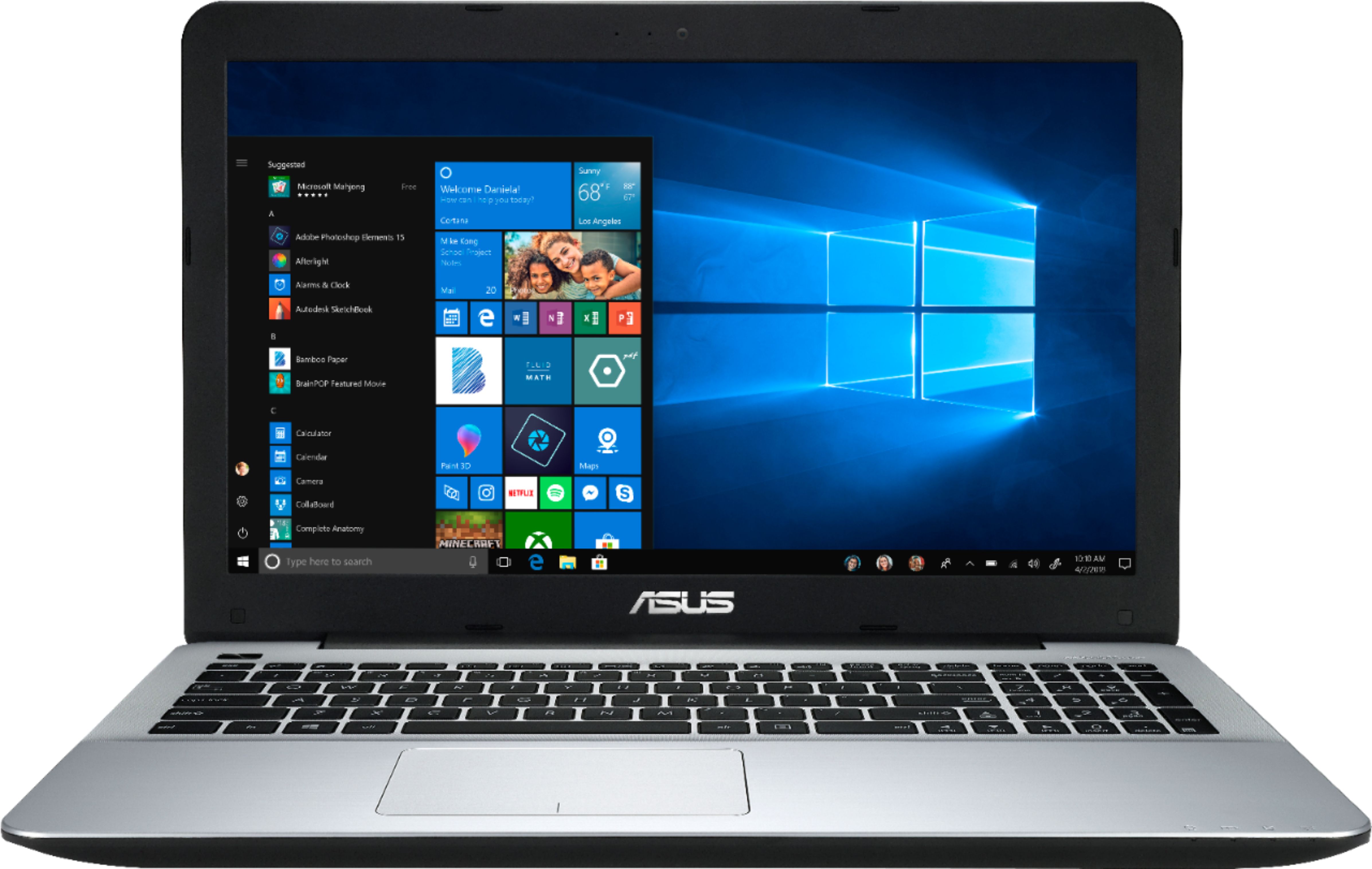 ASUS - 15.6" Laptop - AMD A12-Series - 8GB Memory - AMD Radeon R7 - 128GB Solid State Drive - Matte Silver IMR, Black IMR