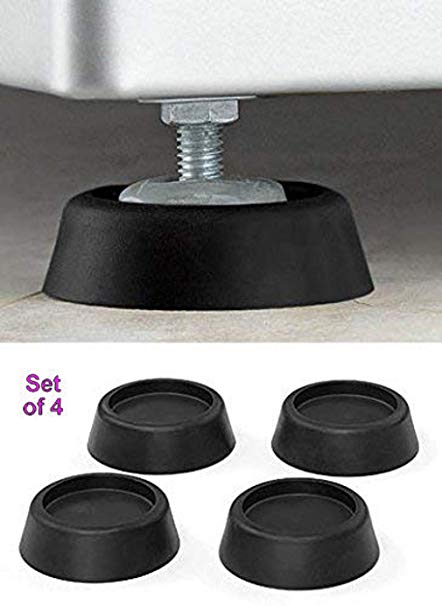 Washer and Dryer Machine Anti-Vibration, Anti-Walk, Anti-Slip, Anti-skid, 4-piece Shock Absorbent Pads with Rubber Technology