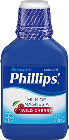 Phillips' Wild Cherry Milk of Magnesia Liquid (Pack of 2) pq#ojv