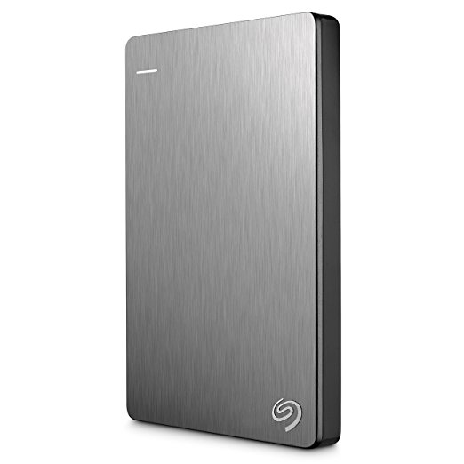 Seagate Backup Plus Slim 500GB Portable Hard Drive USB 3.0 (Silver) (STCD500104)