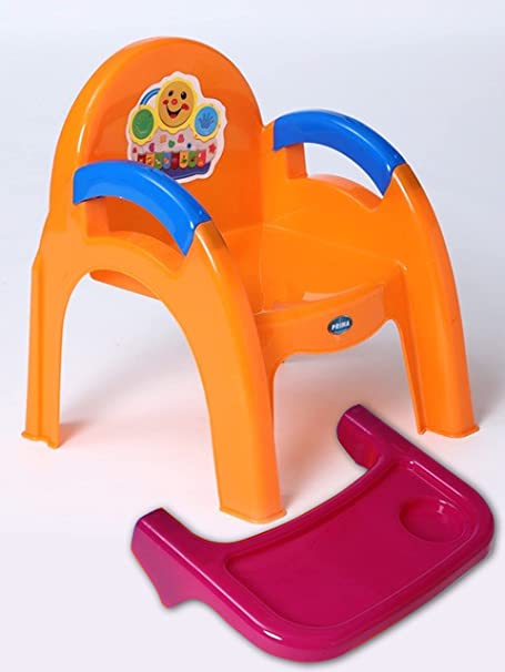 Prima Detachable Baby Desk Plastic Chair 130 | Swings | High Chair | Eating | Feeding | Study | Kids | Toddlers Booster Seat with Safety Tray for Your Kids