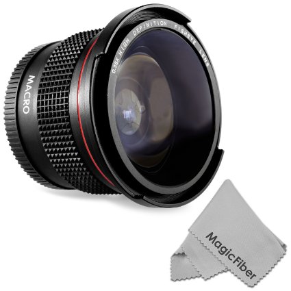 52MM 0.35X Altura Photo Professional Super Fisheye Wide Angle Lens w/ Macro Close Up for Nikon D5300 D5200 D5100 D3300 D3200 D3100 D3000 DSLR Cameras