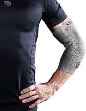 Vital Salveo- Fitness Mild Compression Support Elbow Sleeve/brace joint protection, Athletic (1 PC) (Small)