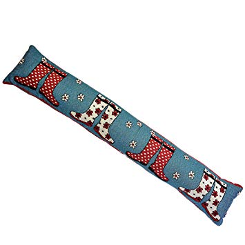 Novelty Tapestry Design Draught Draft Excluder Door Window Cushion Home Decor (Wellies)