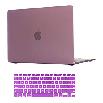 Versality Hard Case Cover for MacBook Air 13.3" (Model: A1369/A1466) and Matching Keyboard Cover in Lavender Matte