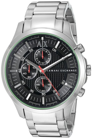 Armani Exchange Men's AX2163 Analog Display Analog Quartz Silver Watch