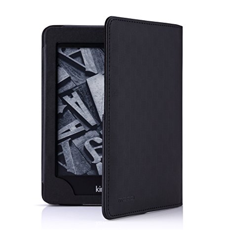 MoKo Case for Kindle Paperwhite, Cover with Capacitive Stylus Pen for Amazon All-New Kindle Paperwhite (With Smart Auto Sleep/Wake Feature), BLACK