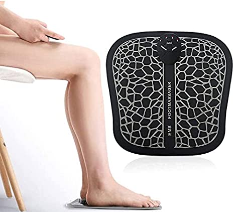 EMS Electric Foot Massager, Muscle Relaxation Trainer, Foot Massage Electrical Stimulation Training, Folding Portable Electric Massage Mat, Promoting Blood Circulation, Muscle Pain Relief