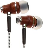 Symphonized NRG 20 Premium Genuine Wood In-ear Noise-isolating HeadphonesEarbudsEarphones with Innovative Shield Technology Cable and Mic Orange