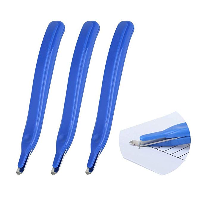 3 PCS Professional Magnetic Staple Remover Puller Rubberized Staples Remover Staple Removal Tool For School Office Home