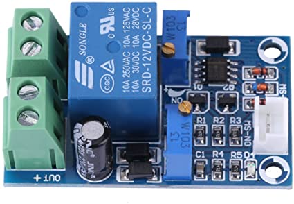 12V Battery Charging Controller Protection Board Module, Undervoltage Low Voltage Cut Off Automatic Switch Recovery Protection Controller Module