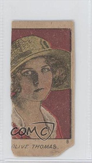 Olive Thomas (Red Backround) COMC REVIEWED Poor to Fair (Trading Card) 1919 Actor Strip Cards #8