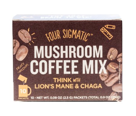 Four Sigma Foods Mushroom Coffee, 10 Count