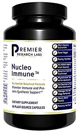 Premier Nucleo Immune, 60 Plant-Source Capsules, Premier Immune and Protein Synthesis Support