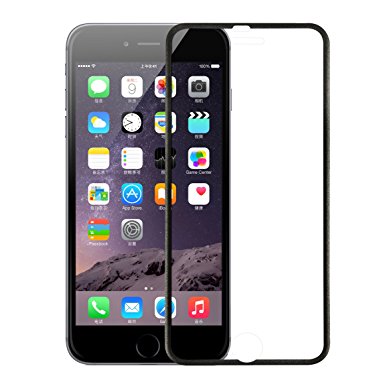 iPhone 7 Plus Screen Protector, Quirkio [Tempered Glass] iPhone 7 Plus Glass Screen Protector [3D Curve Fit & Full Coverage] [3D Touch Compatible] iPhone 7 Plus Tempered Glass (2016) (Black)