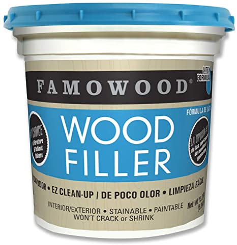 FamoWood 40002142 Latex Wood Filler, Walnut, Net Wt 13.0 lbs.