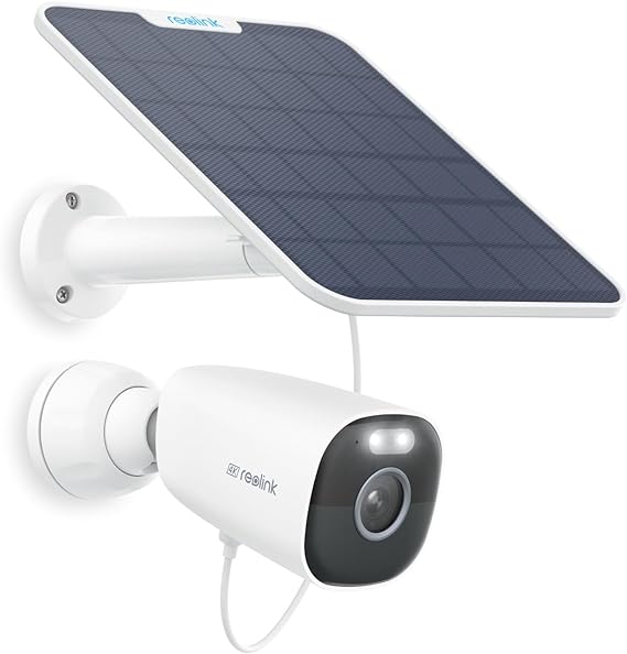 REOLINK Argus Eco Ultra, Solar Camera Outdoor Wireless, 4K Security Camera, 5G/2.4GHz Dual WiFi, Forever Power with Solar Panel, Spotlight, AI Detection, Local Storage, No Monthly Fee, No Hub Needed