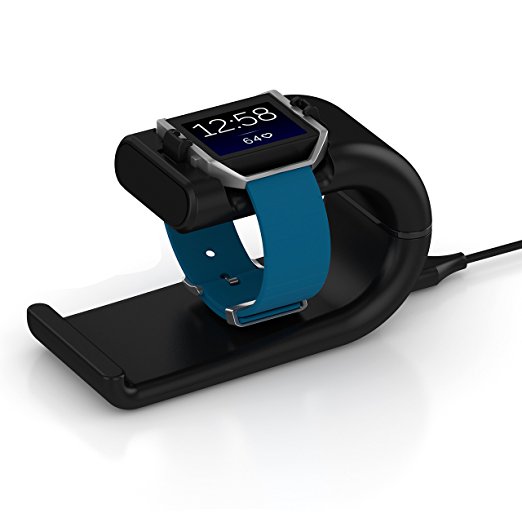 LIU JI Charger Clip Cradle Dock Micro USB Charging Station for Fitbit Blaze Smart Fitness Watch (Charger stand)