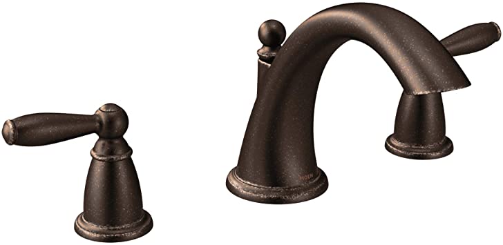 Moen T4943ORB Brantford 2-Handle Deck Mount Roman Tub Faucet Trim Kit Valve Required, Oil Rubbed Bronze