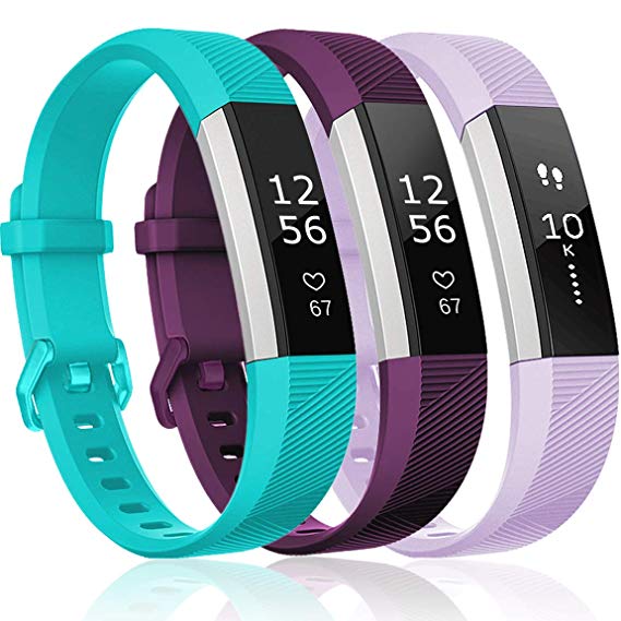 Maledan Replacement Bands Compatible for Fitbit Alta, Alta HR and Fitbit Ace, Classic Accessories Band Sport Strap for Fitbit Alta HR, Fitbit Alta and Fitbit Ace, 3-Pack, Women Men