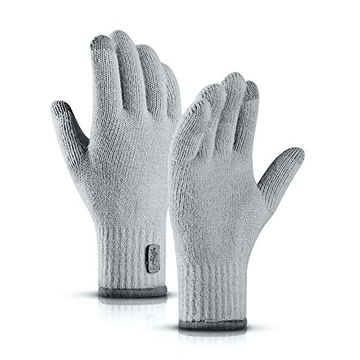 SYOSIN Winter Touch Screen Gloves Anti-slip Warm Knit Gloves Working Outdoor Running Biking Driving for Men and Women