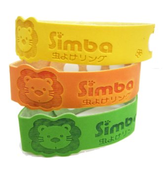 Simba BabyKids Natural Mosquito Repellent Bracelet-Natural Citronella and Lemon Extract No DEET Extra Safe