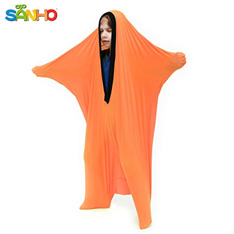 SANHO Dynamic Movement Sensory Sox, X-Large(Height Between 4'8"- 5'8"),Orange