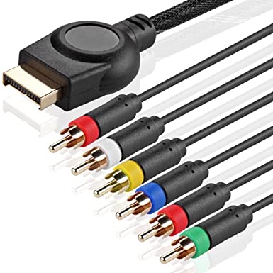 TNP PS3 Component AV Cable (6 Feet) Premium High Resolution HDTV Component RCA Audio Video Cable for Sony PlayStation 3 PS3 and PlayStation 2 PS2 Gaming Console [Playstation 3]