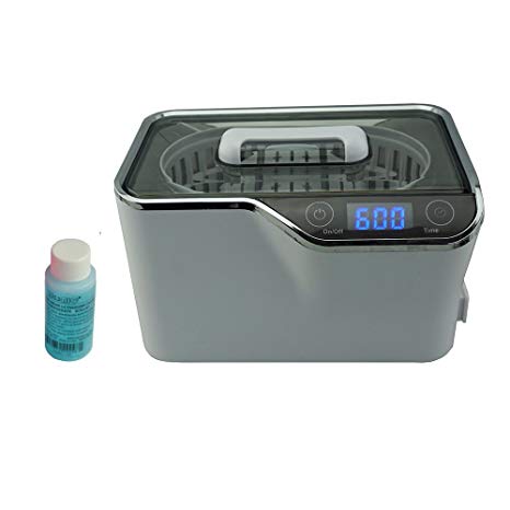 iSonic CDS-100 Digital Ultrasonic Cleaner with Touch-Sensing Controls for Jewelry, Eyeglasses and Watches, 1.3Pt/0.6L, 110V, 35W