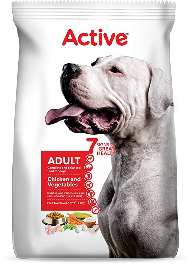 Active Chicken and Vegetable Adult Dog Food, 10 kg