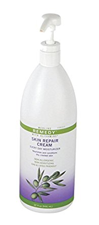 Medline Remedy Olivamine Skin Repair Cream,Moisturize, Pump Bottle, 32 oz (2 PACK)