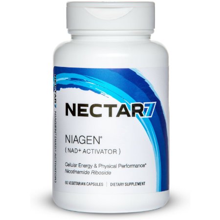 Niagen Nicotinamide Riboside (NR) - NAD  Booster - Cellular Energy and Physical Performance - 60 x 250 mg Capsules - 30 Day Supply by NECTAR7