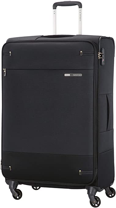 Samsonite Base Boost - Spinner L Expandable Suitcase, 78 cm, 105/112.5 Litre, Black