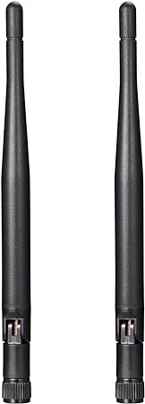 Bingfu Dual Band WiFi 2.4GHz 5GHz 5.8GHz Replacement Antenna for Furrion Back Up RV Rear View Backup Camera Truck Tractor Trailer Pickup SUV Vehicle Trail Reverse Monitor Camera Mimo Antennas (2 Pack)