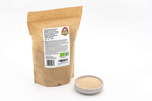 Organic Psyllium Husk Powder 1kg – 99% + Purity, No additives - Vegan Raw-Food
