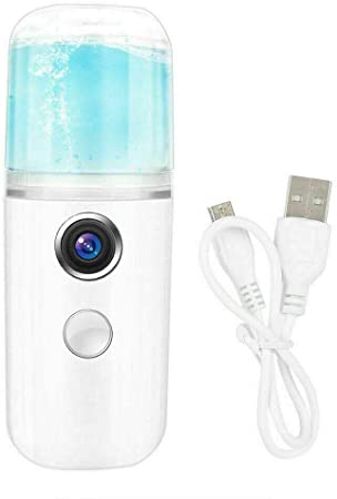 CHDHALTD 30ml Mini Nano Mist Sprayer Handheld Facial Spray Mister Face Steamer Daily moisturizer USB Charging Face Skin Care Nano Sprayer