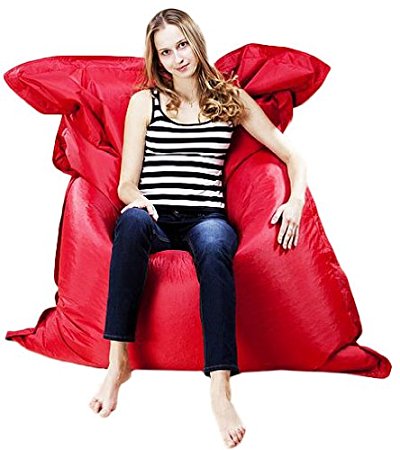 Puregadgets © XXXL Extra Large Adult Beanbag Cushion Sofa Chair Pod Seat Bean Bag available in Red