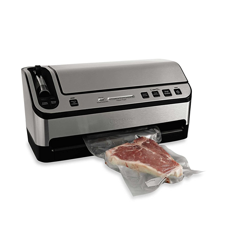 FoodSaver V4880 Fully Automatic Vacuum Sealing System Bonus: Handheld Sealer, FreshSaver Container, Wine Stopper