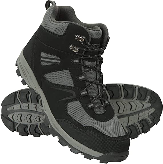 Mountain Warehouse McLeod Mens Hiking Boots - Durable, Breathable Walking Shoes, Sturdy Grip, EVA Cushioning, Mesh Lining - Ideal for Travelling, Camping, Hiking